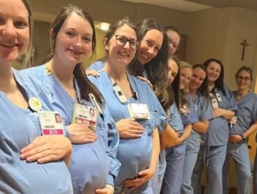 E rrallë, 14 infermiere shtatzënë në të njëjtën kohë, në të njëjtin spital e repart